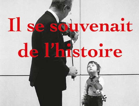 Couverture du livre "Il se souvenait de l'Histoire" - détail