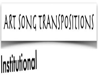 Logo de Art Song Transpositions Institutional