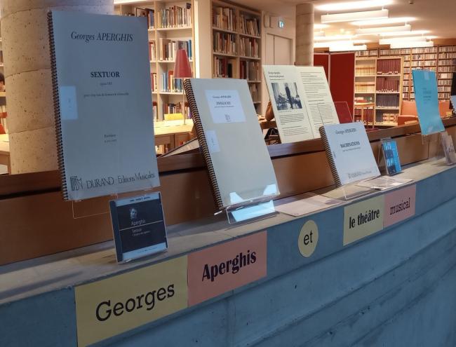 Aperçu de l'expoDoc Aperghis