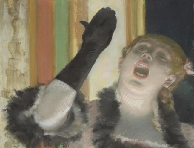 Degas, Chanteuse au gant (détail)